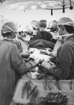 Dr. Sabet Hashim performing the first heart transplant in the state of Connecticut