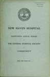 New Haven Hospital Eighty-Fifth Annual Report of the General Hospital Society of Connecticut for the Year 1911