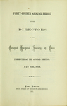 Forty-Fourth Annual Report of the Directors of the General Hospital Society of Connecticut