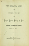 Forty-Sixth Annual Report of the Directors of the General Hospital Society of Connecticut