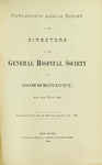 Fifty-Fourth Annual Report of the Directors of the General Hospital Society of Connecticut