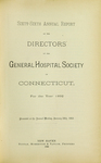 Sixty-Sixth Annual Report of the Directors of the General Hospital Society of Connecticut