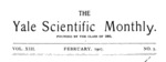 Yale Scientific Magazine; Volume XIII, Number 5
