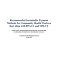 Recommended Sustainable Payment Methods for Community Health Workers that Align with PPACA SIM-CT