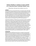 Optimus Health Care: Smoking Cessation and HIV in a Connecticut-based Community Health Care Center